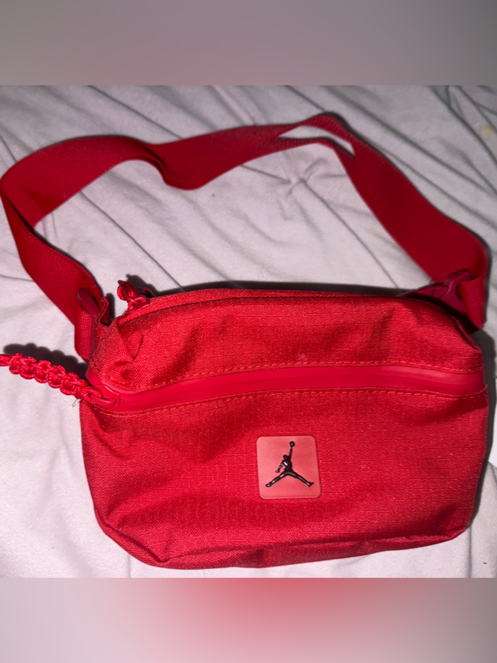 Jordan Red Belt Bag with Jumpman Logo
